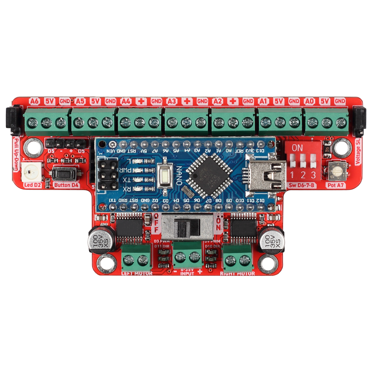 MiniZade V2 Mini Sumo Robot Kartı
