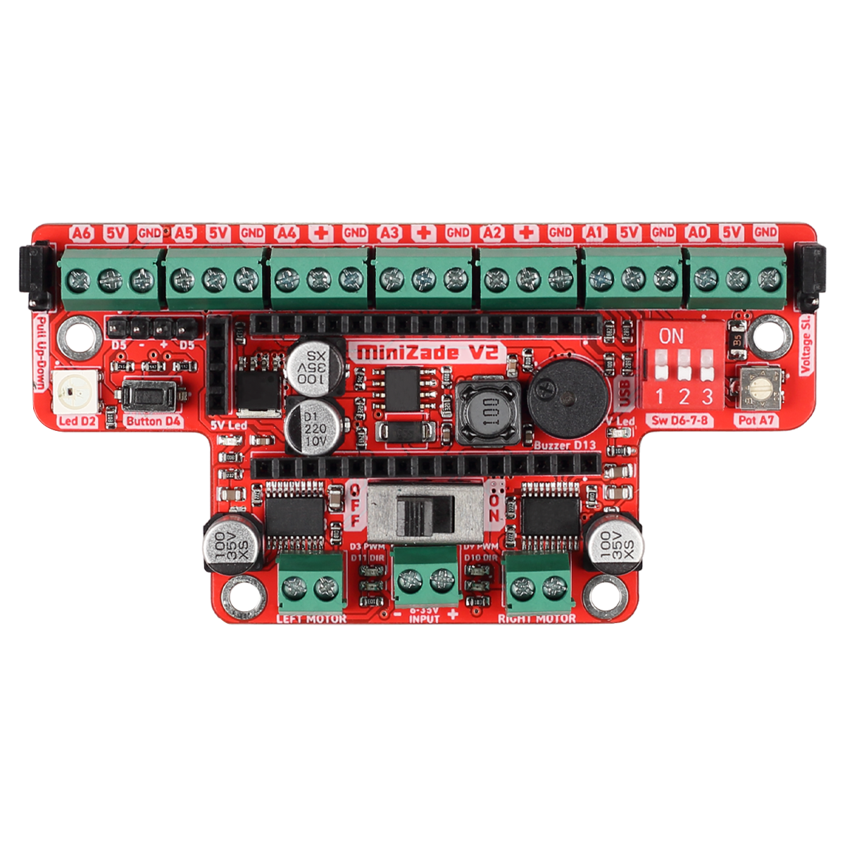MiniZade V2 Mini Sumo Robot Kartı
