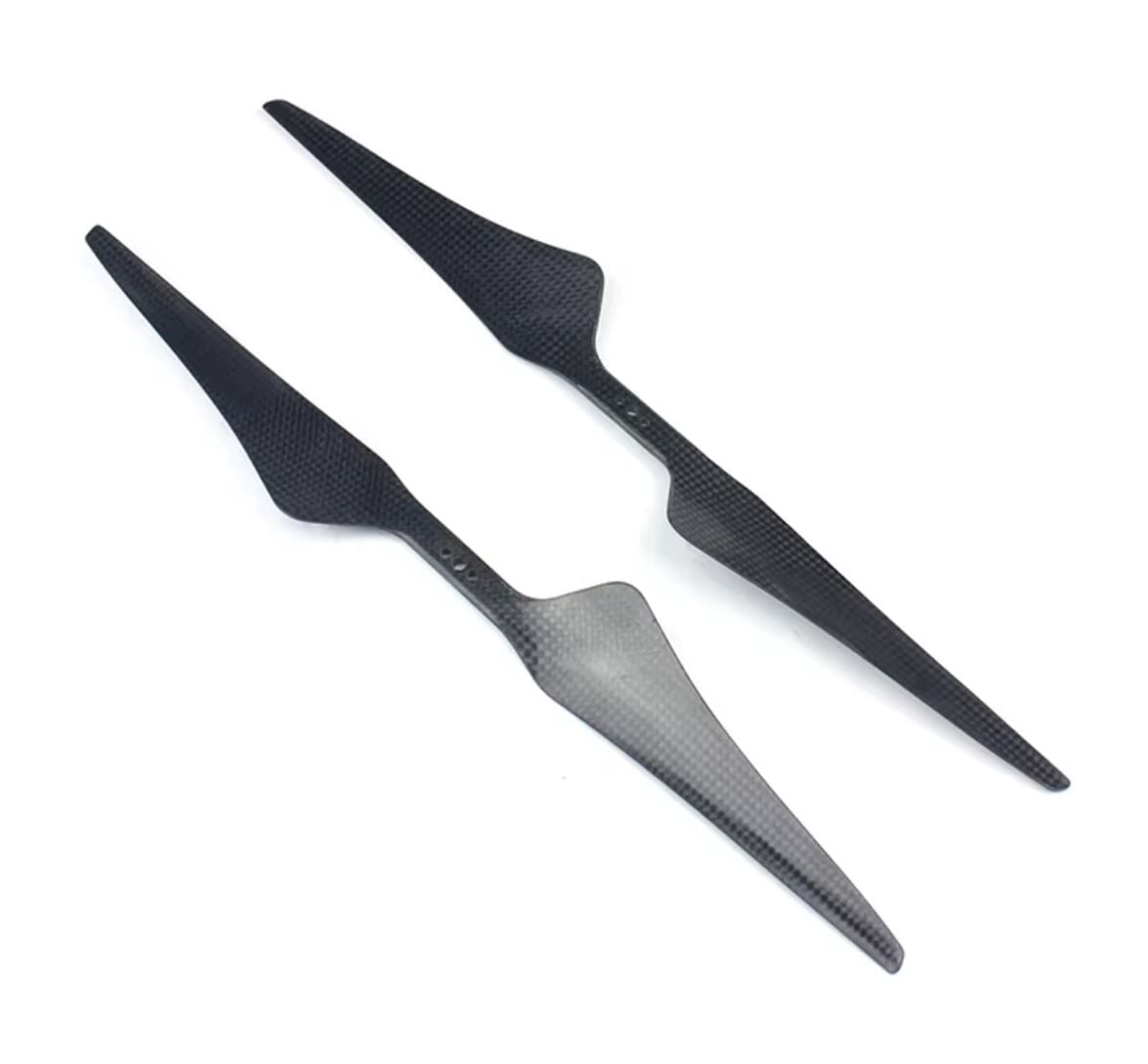 1555 Karbon Fiber Drone Pervane Seti CW/CCW Siyah