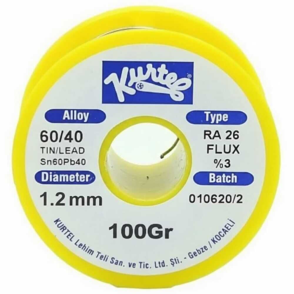 Kurtel Sn60/Pb40 Lehim Teli (100 gr. Makara) 1,2 mm