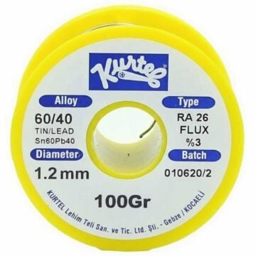Kurtel Sn60/Pb40 Lehim Teli (100 gr. Makara) 1,2 mm