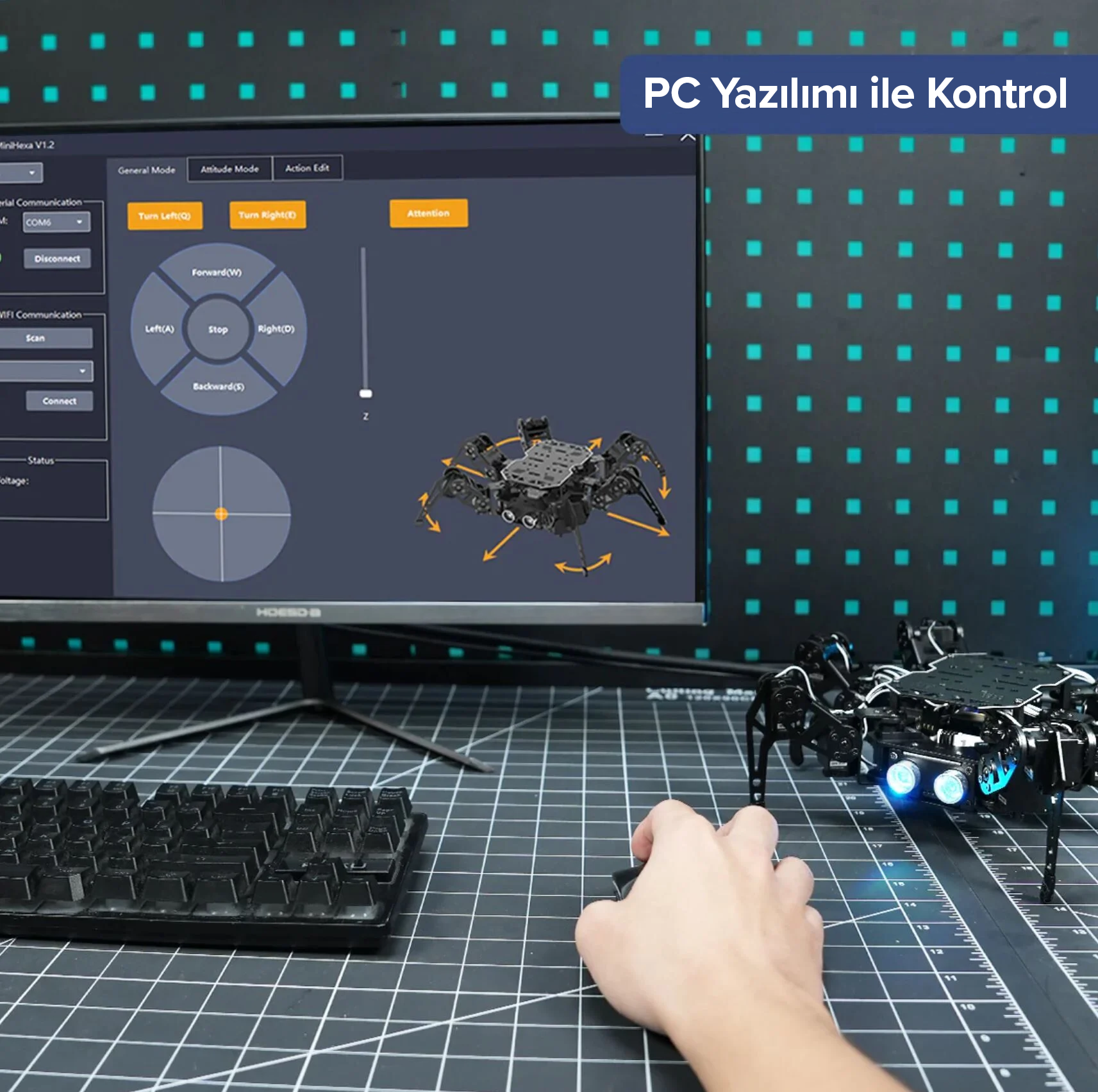 Örümcek Robot AI Destekli Görüntü İşleme Özellikli