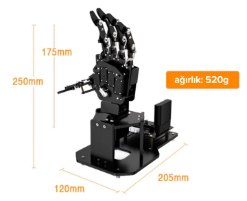 Programlanabilir STM32 Robotik El ve Biyonik Eldiven Seti
