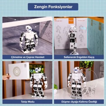 AI Görüntü İşleme ve Ses Etkileşimli İnsansı Robot Seti