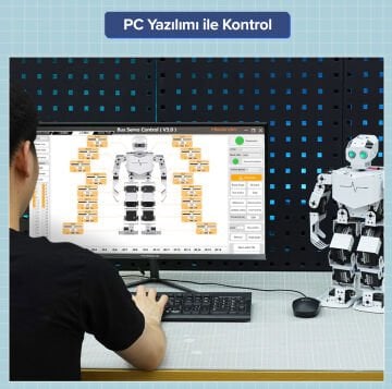 AI Görüntü İşleme ve Ses Etkileşimli İnsansı Robot Seti