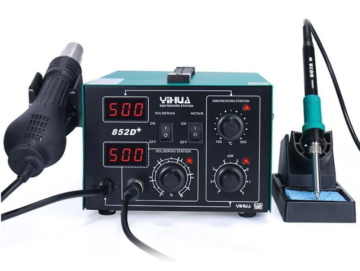 Yihua 852D+ Sıcak Hava Üflemeli Havya İstasyonu 2in1