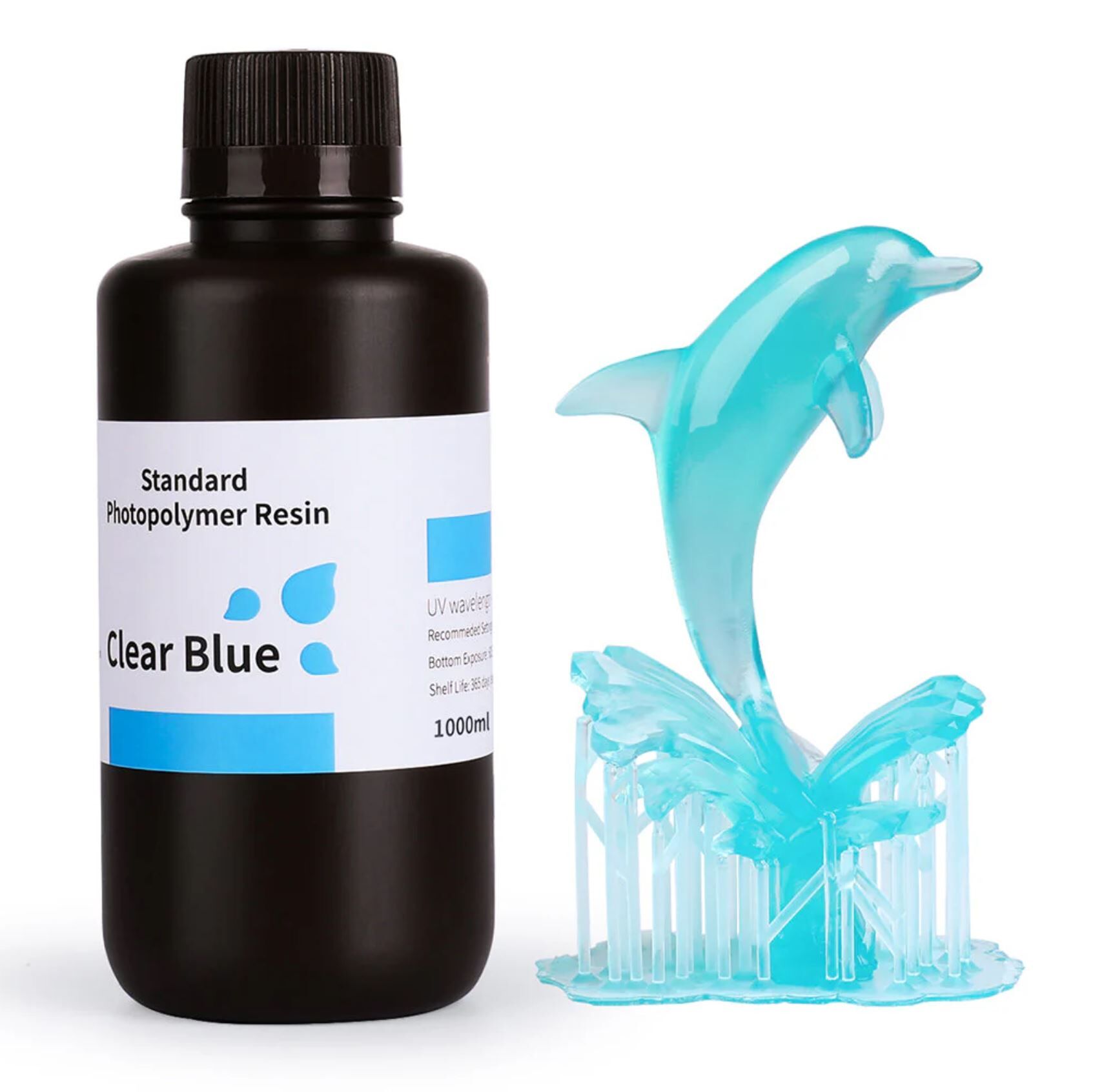 ELEGOO Standart Fotopolimer Reçine Clear Blue 1 Kg