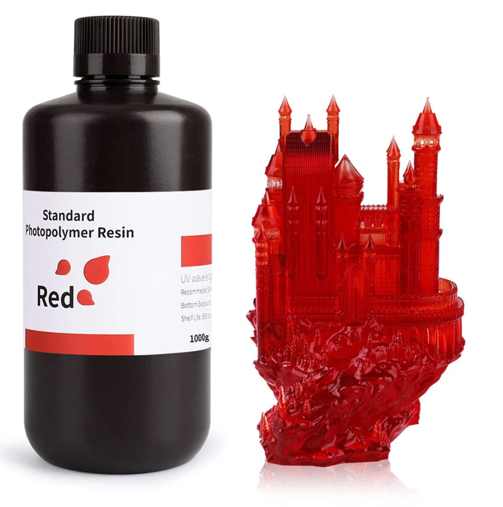 ELEGOO Standart Fotopolimer Reçine Kırmızı 1 Kg