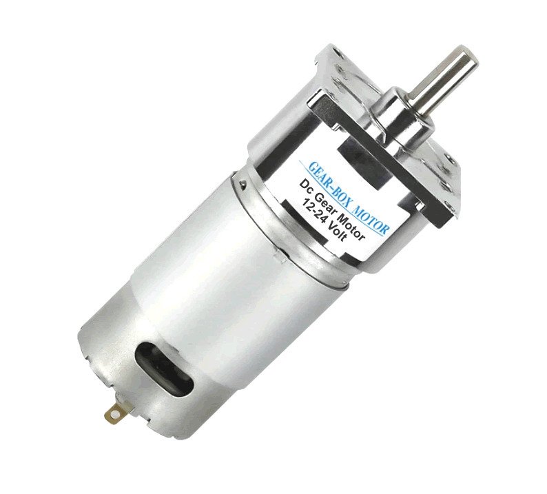 12V 5Rpm 42mm Redüktörlü Kare Flanşlı Uzun Dc Motor