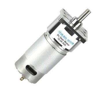 12V 100Rpm 42mm Redüktörlü Kare Flanşlı Uzun Dc Motor