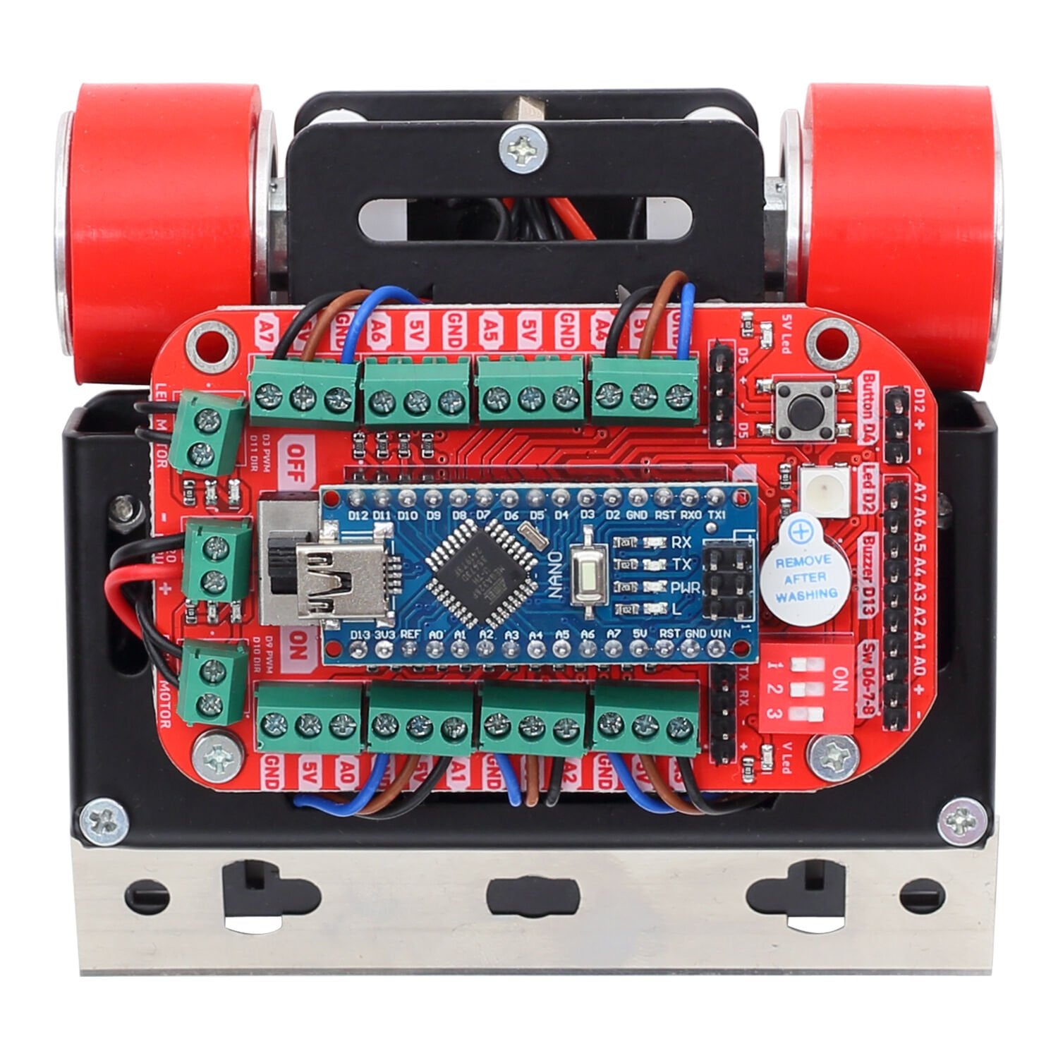 Helon Mini Sumo Robot Kiti Montajı Yapılmış Satın Al | Robotzade.com