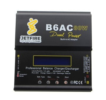 JetFire B6AC Dahili Adaptörlü LiXX, NiXX, Pb Şarj Aleti 80W