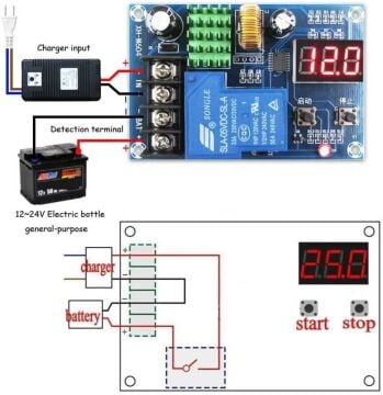 HCW-M604 6-60V Lityum Pil - Akü Şarj Kontrol Devresi