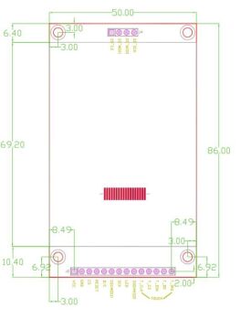 2.8'' ILI9341 Dokunmatik LCD Ekran SPI 240x320