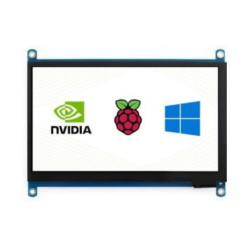 Raspberry Pi 7 inç Kapasitif 1024×600 Dokunmatik Ekran LCD