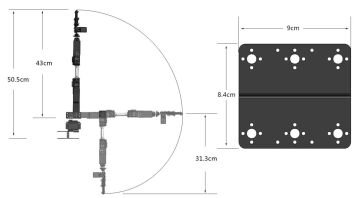 6 Eksen Robot Kol Kiti - Gövde Mekanik Seti (Motorsuz)