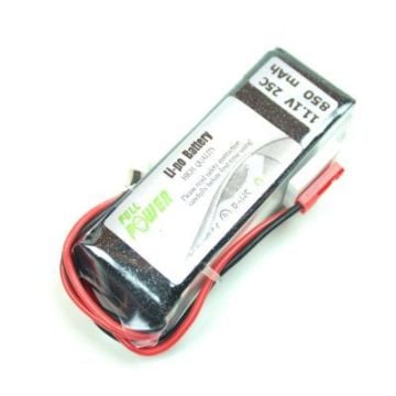 11.1 V 3S Lipo Batarya 850 mAh 25C