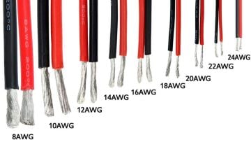 12 AWG Silikon Kablo Siyah - 1 Metre