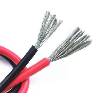 12 AWG Silikon Kablo Siyah - 1 Metre