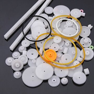 75 Parça Plastik Dişli Çark Seti (DC Motor - DIY - Hobi Seti)
