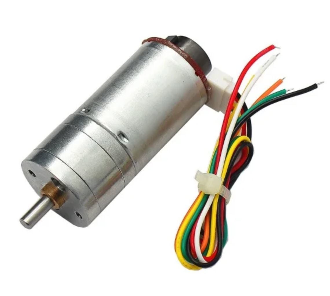 Enkoderli 25mm Redüktörlü Dc Motor 12V 450Rpm