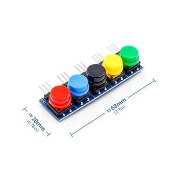 Arduino 5'li Buton Modülü