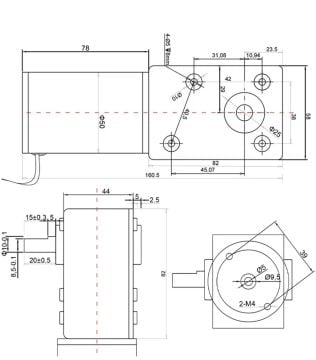 12V 5Rpm L Redüktörlü Yüksek Torklu Dc Motor KWL-600