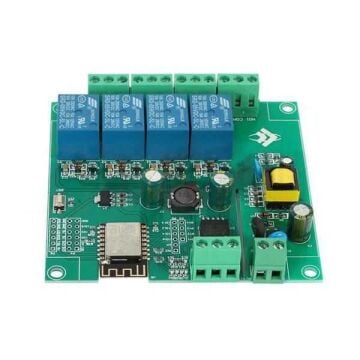 ESP8266 ESP-12F AC 90-250v / DC 7-30V 4 Kanal Wifi Röle Modülü