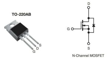 IRFZ44N 49A 55V N Kanal MOSFET - TO220