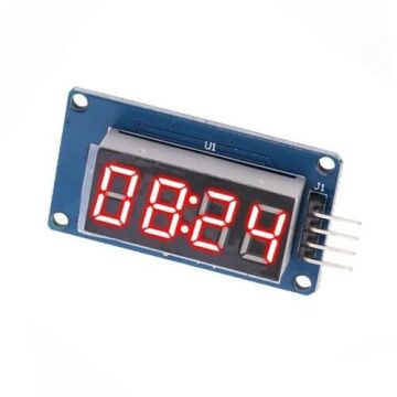 4'lü 7-Segment TM1637 Kırmızı Display Modülü