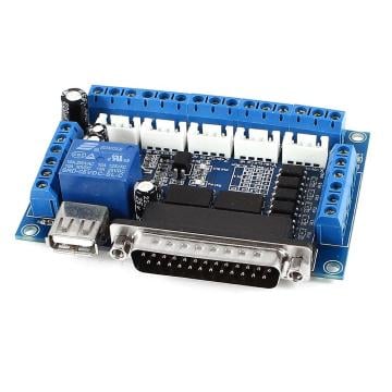 5 Eksen LPT CNC Kontrol Kartı PWM - Mavi