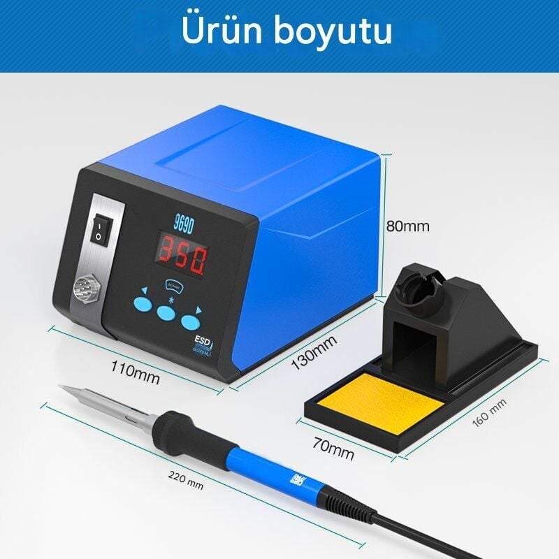 Sunline 969D Isı Ayarlı 75W Havya İstasyonu
