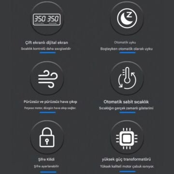 Sunline 866D+ Brushless Sıcak Hava Üflemeli Havya İstasyonu