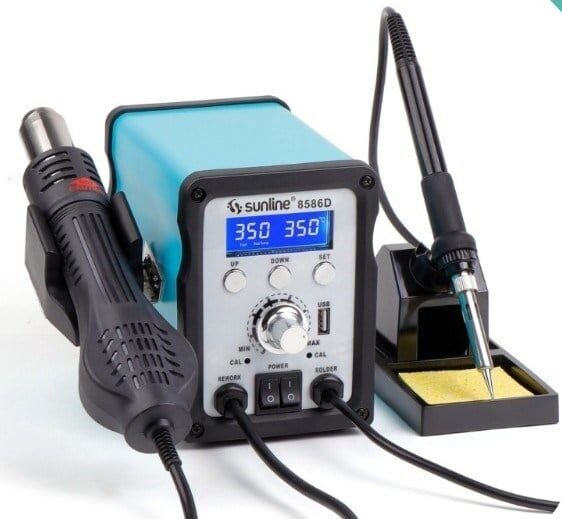 Sunline 8586D Brushless Sıcak Hava Üflemeli Havya İstasyonu