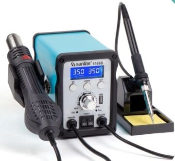 Sunline 8586D Brushless Sıcak Hava Üflemeli Havya İstasyonu