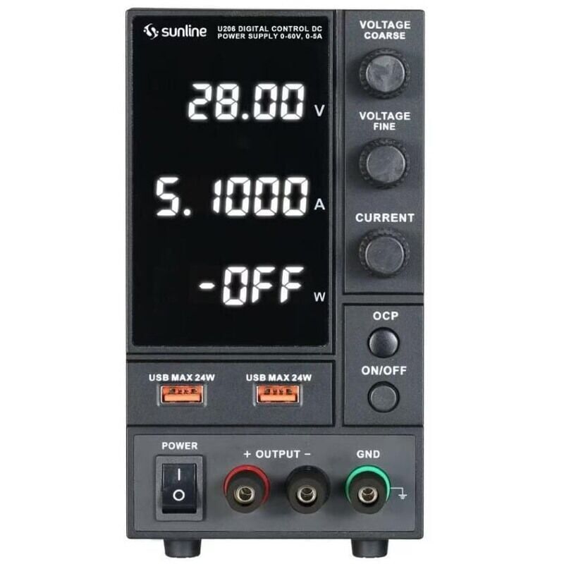 Sunline U206 60V 5A Programlanabilir Dc Güç Kaynağı
