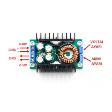 XL4016 300W 10A Voltaj Düşürücü Regülatör Kartı