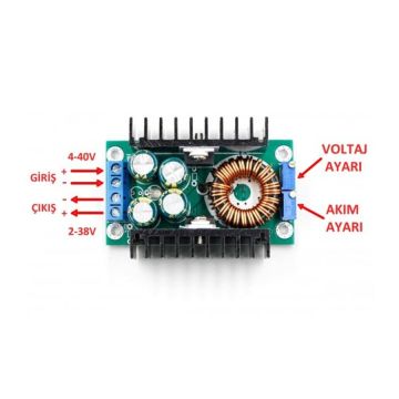 XL4016 300W 10A Voltaj Düşürücü Regülatör Kartı