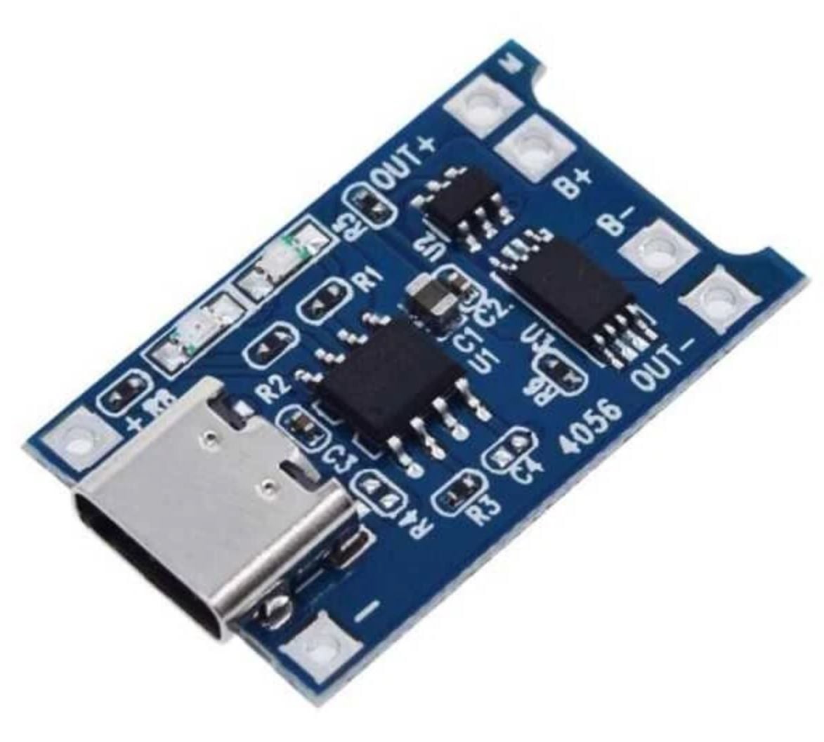 TP4056 Type-C 1S 3.7V LiPo, Li-ion Pil BMS Şarj Devresi