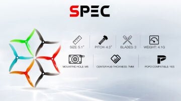 T-MOTORHOBBY T5143S Freestyle Pervane Seti