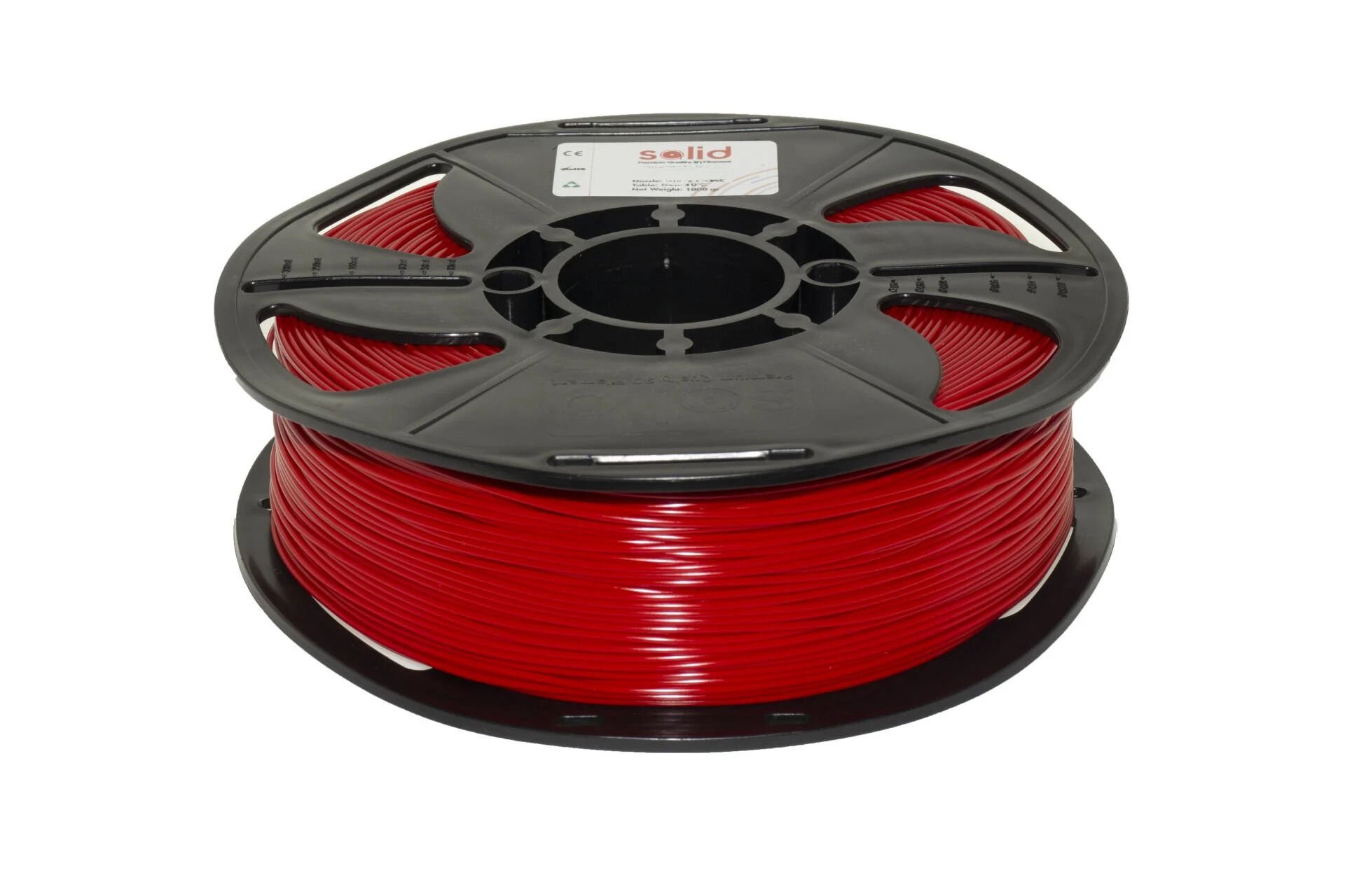 Solid Filament ABS 1.75mm Kırmızı 1Kg