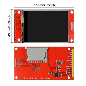 2.8'' ILI9341 LCD Ekran SPI 240x320