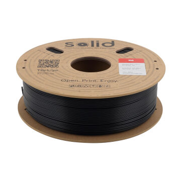 Solid ASA Siyah Filament 1.75mm - 1Kg