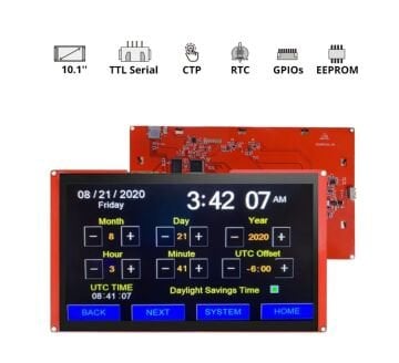Nextion NX1060P101-011C-I - 10.1inç Intelligent Seri USART HMI Kapasitif Ekran