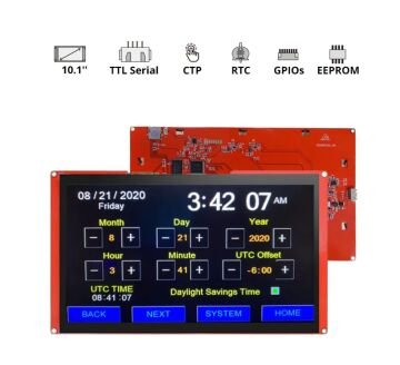 Nextion NX1060P101-011C-I - 10.1inç Intelligent Seri USART HMI Kapasitif Ekran