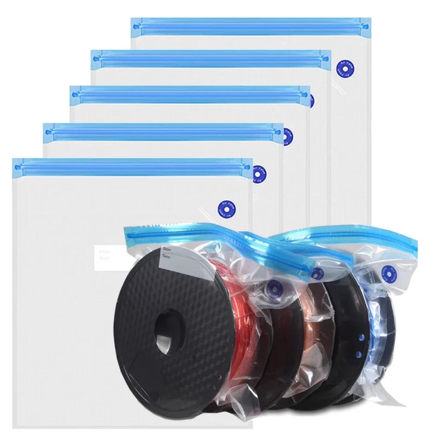 Vakumlu Filament Saklama Poşeti - 5 Poşet 300x340mm