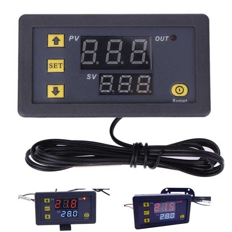 W3230 Dijital Sıcaklık Kontrollü Termostat Cihazı - 12V