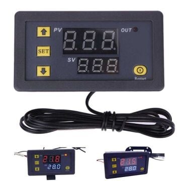 W3230 Dijital Sıcaklık Kontrollü Termostat Cihazı - 12V
