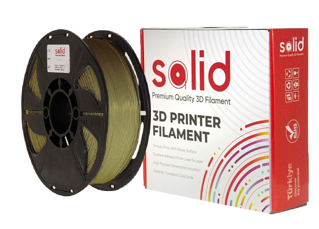 Solid Filament PLA Plus 1.75mm Bronz 1Kg