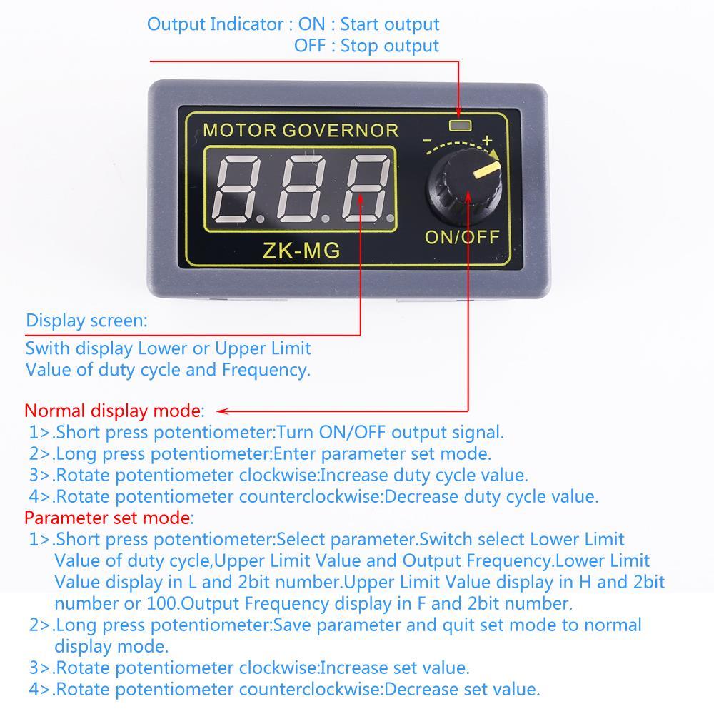DC 5V-30V 5A PWM Motor Hız Kontrol Kartı